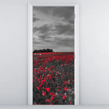 Fototapeta LuxusniObrazy.cz Fototapeta na dveře - Vlčí máky