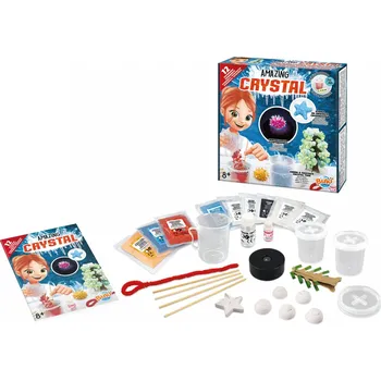 Dětská vědecká sada Experimentální sada Tvorba krystalů - 12 pokusů (Experimentální sada)