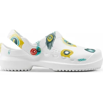 Dámská zdravotní obuv Obuv Schu'zz Protec 0132 bílá potisk paví peří Velikost: 39