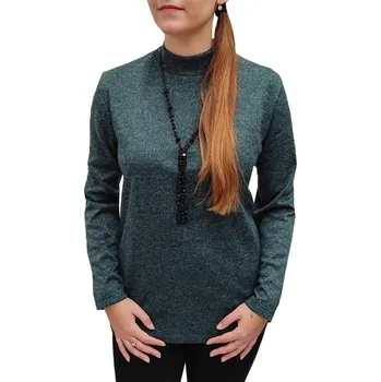 Dámská halenka Halenka UOMO & DONNA zelená (stojáček) Velikosti Uomo a Donna: 46