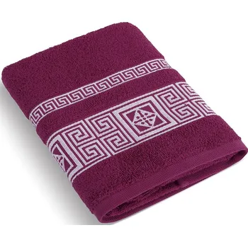 Ručník Froté ručník 50x100 cm Řecká kolekce - vínová