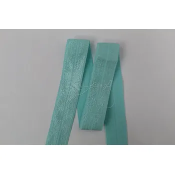 Textilní guma Lemovací pruženka 20mm LESK/MAT - azurová