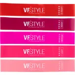 Sada 5 ks posilovacích gum resistance VFstyle růžová