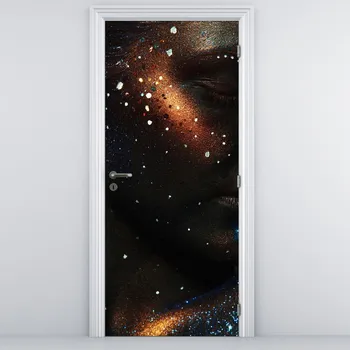 Fototapeta LuxusniObrazy.cz Fototapeta na dveře - Žena ve třpytu