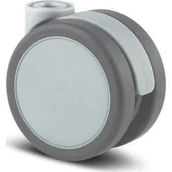 Pojezdové kolečko Stylea TENTE Kolečko nábytkové 65mm, otočné, otvor pro čep, 5920UJI065L51-10 DOM23 RAL9006