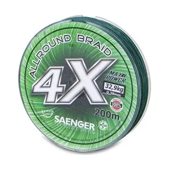 Saenger šňůra 4 X Allround Braid 200 m 0,20 mm zelená-1970220
