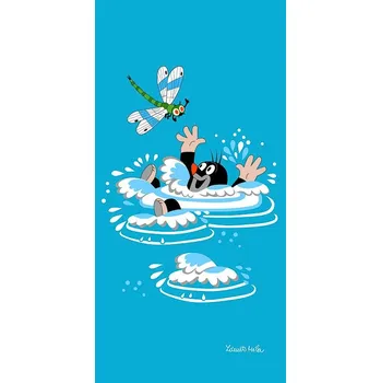 Matějovský Krteček dětská plážová osuška 70 x 150 cm, Krtek a vážka