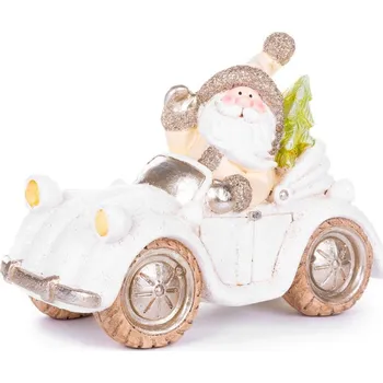 Vánoční dekorace Dekorace Vánoce, Santa v autě, keramika, 46,50x19,50x31,50 cm