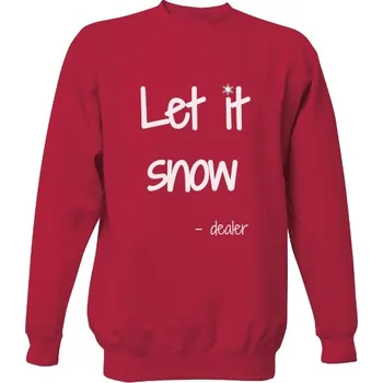 Pánská mikina Mikina bez kapuce Unisex s potiskem Let is snow... cocaine pánské