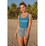 Dámské tílko Kávopička Barva: Tyrkysová, Velikost: XS