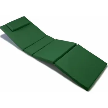 Podsedák Luxusní polstrování na lehátko se snímatelným potahem zelené 188x58 cm