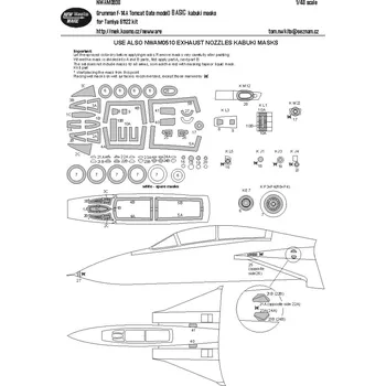 Plastikový model New Ware 1/48 Mask F-14A Tomcat (late) BASIC (TAM 61122)