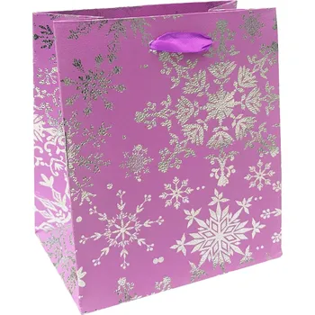 Šperky4U Vánoční dárková taška - světle fialová - KR0411-LA
