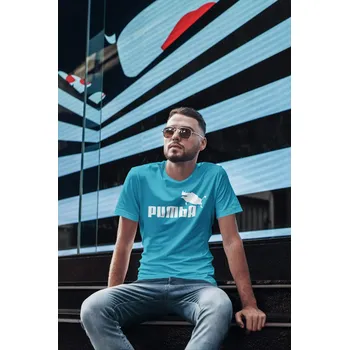 Pánská móda Pánské tričko Pumba Barva: Tyrkysová, Velikost: XS