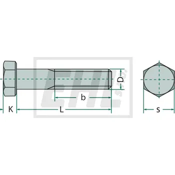 Šroub Šroub se šestihranou maticí 487931010
