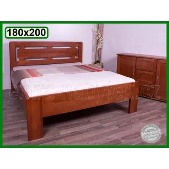 Postel Postel Naomi supra - Oblá Šířka: 180x200, Moření: Antracit, tmavě šedá