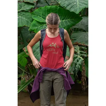 Dámské tílko Hory volají Barva: Červená, Velikost: S