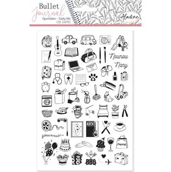 Dětské razítko AladinE Stampo Bullet Journal diářová razítka můj den 59 ks