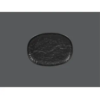 Talíř Roks talíř oválný 25 x 18,5 cm - černá