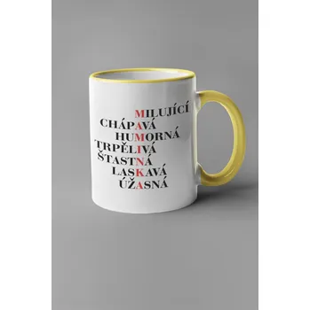 Hrnek Maminka Barva: Žlutá