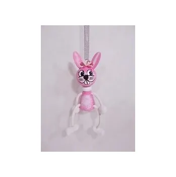 Velikonoční dekorace Zajíc na pružině