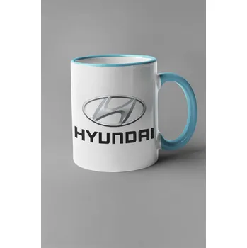 Hrnek s logem auta Hyundai Barva: Modrá