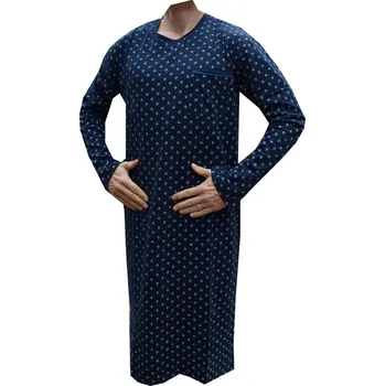 Pánská noční košile xcena Pánská noční košile nový typ dl. rukáv Velikost: XXXXXL