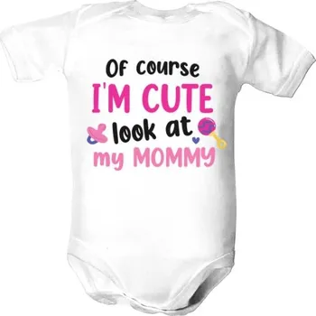 Kojenecký body Dětské body s potiskem Cute like mommy girl dětské