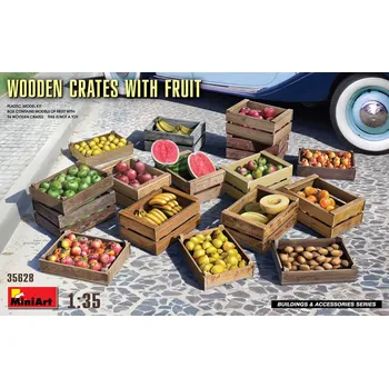 Plastikový model 1/35 Wooden Crates with Fruit