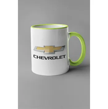 Hrnek s logem auta Chevrolet Barva: Zelená