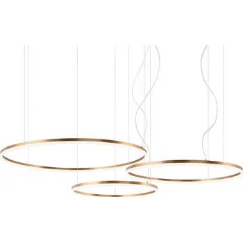 Redo 01-1723-DALI Orbit direct, závěsné kruhové svítidlo, 40,5+55+68W LED 3000K stmívatelné DALI, bronz, prům. 60+80+100cm