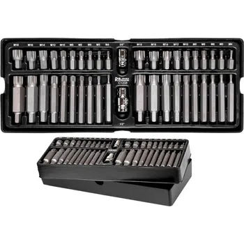 Autoklíč Bity 3/8'' 1/2'' SPLINE RIBE M4-M18 sada 42ks C1208 RICHMANN