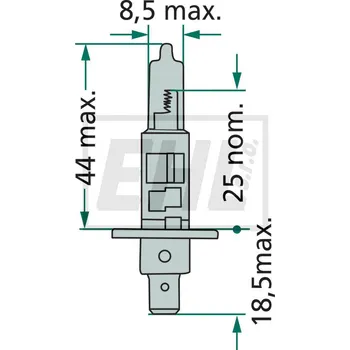 Auto-moto Halogenové světlo H1 44712258LLECOC1