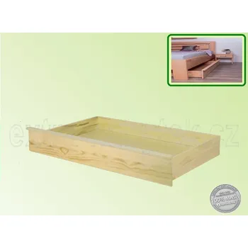 Postel Úložný prostor 3/4 tříčtvrteční 056 SMRK Výška předního čela: V20 cm, Hloubka pod: Hl.90 cm, Moření: Ořech