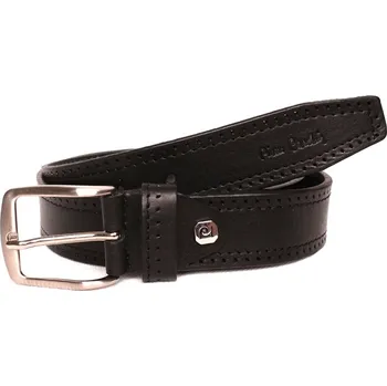 Oblečení a móda Černý pánský kožený opasek Pierre Cardin 7522 délka 115/100 cm