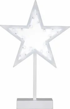 Vánoční osvětlení Nexos Trading D33203 hvězda na stojánku 38 cm 20 LED studená bílá