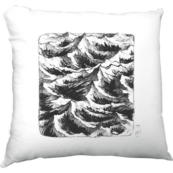 Polštář Polštář saténový s potiskem Antarctic Mountains" Polštářek