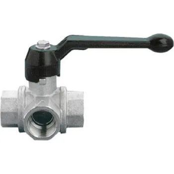 Vodovodní kohout Kulový kohout trojcestný vrtání L 1/2" DN 15 Delta