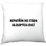 Polštář saténový s potiskem Nepatřím do stáda