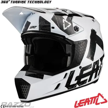 Helma na motorku MX helma Leatt Moto 3.5 V22 White 2022 S