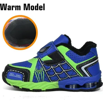 Dětská treková obuv Spiderman Teplé botasky s plyšem "Spiderman" Barva: zelená, Velikost EUR: 36