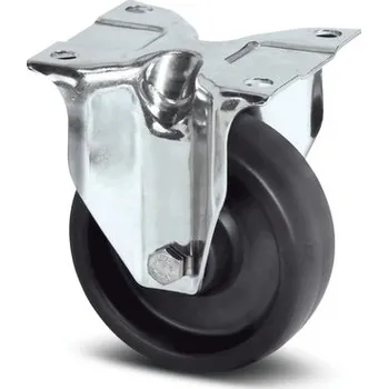 Pojezdové kolečko Alpha TENTE Kolečko do pekařských pecí 80mm, pevné, nerez, plotýnka, 8478BOG080P62