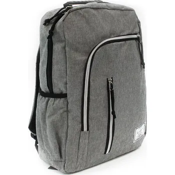 Městský batoh Světle šedý zipový městský batoh Corvin
