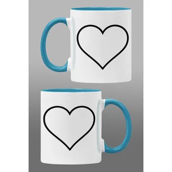 Hrnky pro zamilované Srdce Barva: Modrá