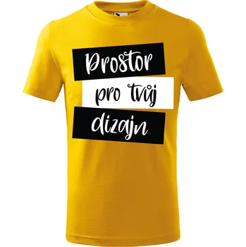 Dětské tričko s vlastním potiskem (krátký rukáv) Barva: Žlutá, Velikost: 146