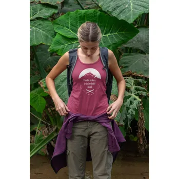 Dámské tílko Chodit na hory Barva: Purpurová, Velikost: S