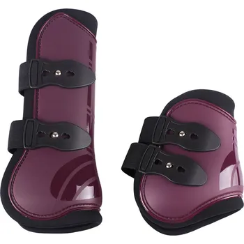 Koňské kamaše QHP Set předních a zadních kamaší QHP, 4 ks, maroon COB