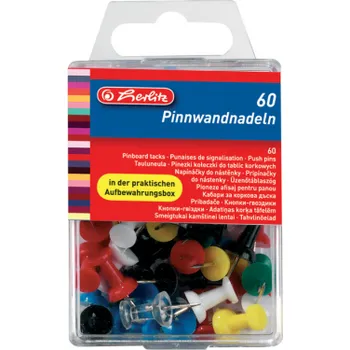 Špendlíky na nástěnku Herlitz - 60 ks