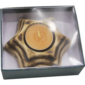 Zahradní dekorace Keramický svícen se svíčkou