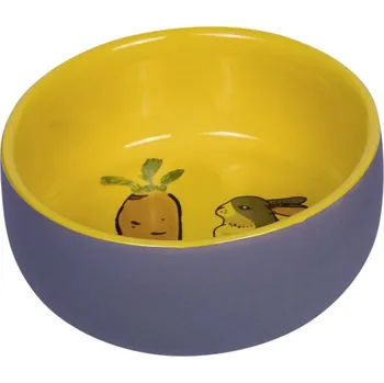 Miska pro psa Nobby Pet Shop Gmbh Miska hlod. keramická s obrázkem šedožlutá 250ml